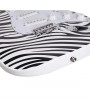 Glarry GST-E Electric Guitar Bag Shoulder Strap Pick Whammy Bar Cord Wrench Tool Zebra-stripe
