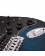 Glarry GST Stylish Electric Guitar Kit with Black Pickguard Dark Blue