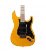 Glarry GST Stylish Electric Guitar Kit with Black Pickguard Orange