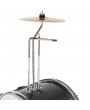 Glarry 13"x8" 3-Pieces Junior Kids Child Drum Set Kit Pedal Drum Stick Wrench Drum Stool Black