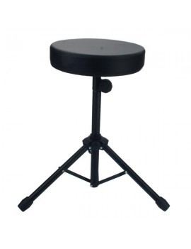 Glarry Non-adjustable Folding Percussion Drum Stool Round Seat